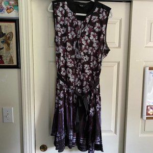 ✨ Simply Vera Vera Wang XXL Purple Floral & Black Dress